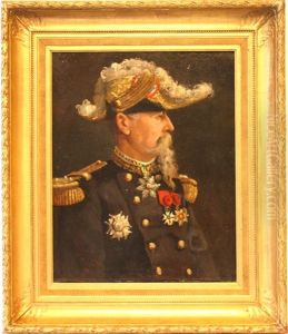 Personnage Important De L'armee En Costume Portant Ses Decorations Officielles by Eugene Chigot