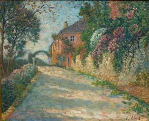 L'allee Fleurie by Eugene Chigot
