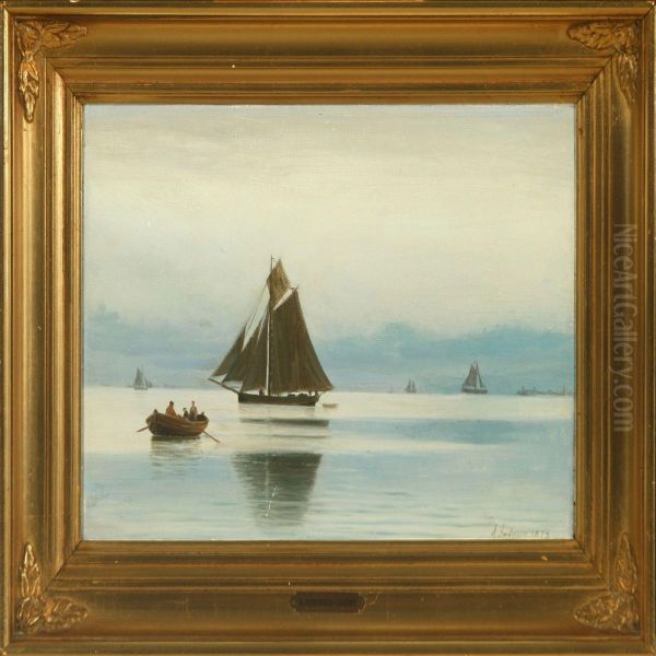 Seascape Withsailing Ships - view 1