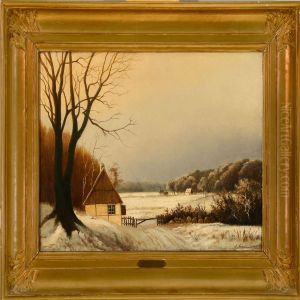 Winter Landscape by A. Andersen-Lundby