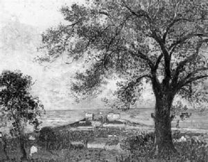 Le Fort Carre, Antibes by Eugene Chigot