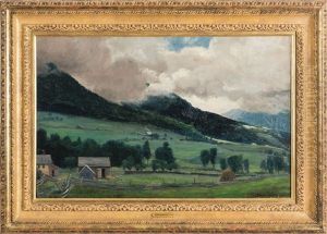 New England Farm Scene by Edwin Burrage Child