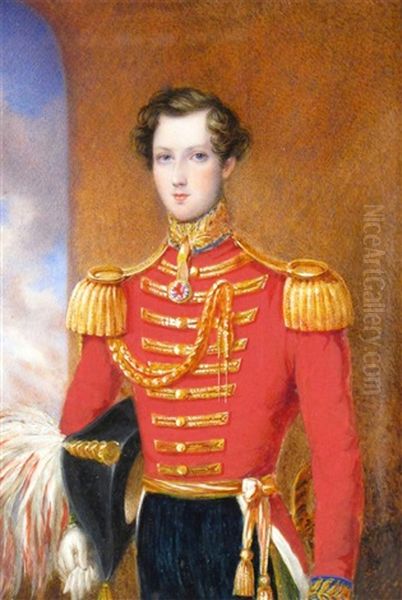 The Actor Mr. William Don (1825-1862) In Uniform, Later Sir William Don, 7th Baronet - view 1