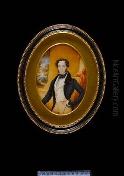 A Pair Of Portraits Of Henry Hunter And Charlotte Hunter - view 1