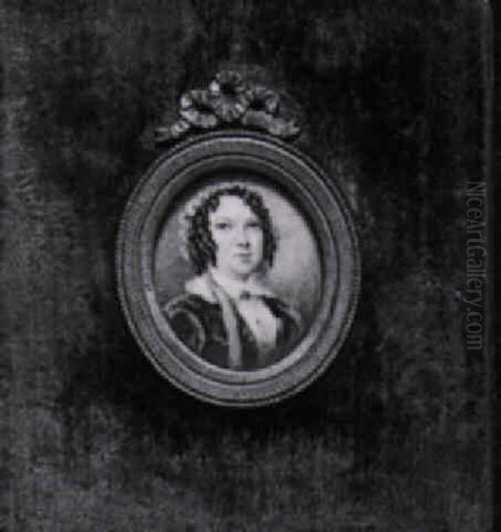 Portrait Of A Gentleman In Black Coat, Blue Waistcoat And Black Cravat - view 1