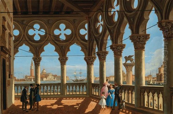 View Of The Bacino Di San Marco From The Loggia Of The Palazzo Ducale - view 1