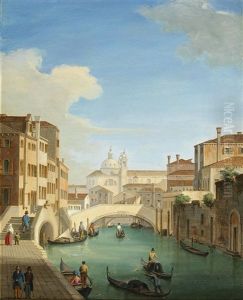 Rio Ognissanti And The Trevisan Bridge, Venice by Vincenzo Chilone