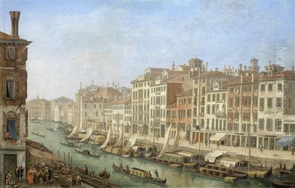 The Grand Canal, Venice From The The Rialto Bridge - view 1