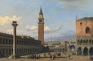 Venice, A View Of The Piazzetta