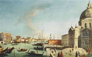 A View Of The Grand Canal Looking East With Santa Maria Della Salute A View Of The Grand Canal Looking East With Santa Maria Della Salute