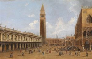 Der Markusplatz In Venedig by Vincenzo Chilone