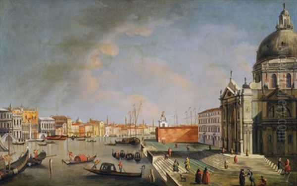 Venezianische Vedute Mit Der Salute Kirche - Veduta Di Venezia - view 1