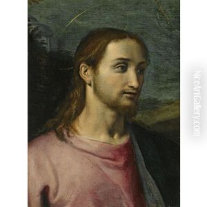 Head Of Saint John In A Landscape
