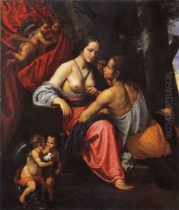 Angelica E Medoro by Jacopo (da Empoli) Chimenti