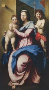 Madonna Bimbo E San Giovannino (altare Di Porta Pinti) by Jacopo (da Empoli) Chimenti
