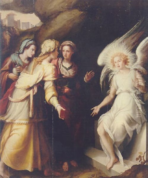 The Three Maries At The Tomb - view 1