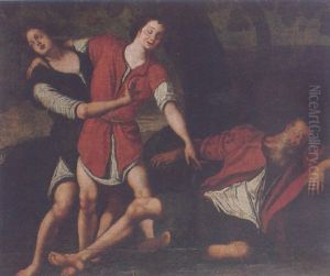 The Drunkeness Of Noah by Jacopo (da Empoli) Chimenti