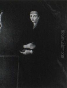 Portrait Of A Lady, Kneeling, Wearing Mourning Dress Portrait Of A Lady, Kneeling, Wearing Mourning Dress