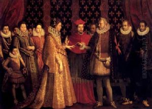 The Proxy Marriage Of Maria De' Medici And Henry Iv Of France by Jacopo (da Empoli) Chimenti