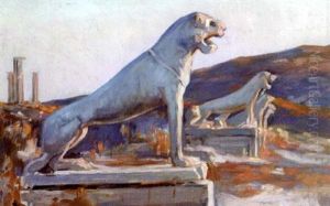 The Lions Of Delos by Nikolaos Chimonas