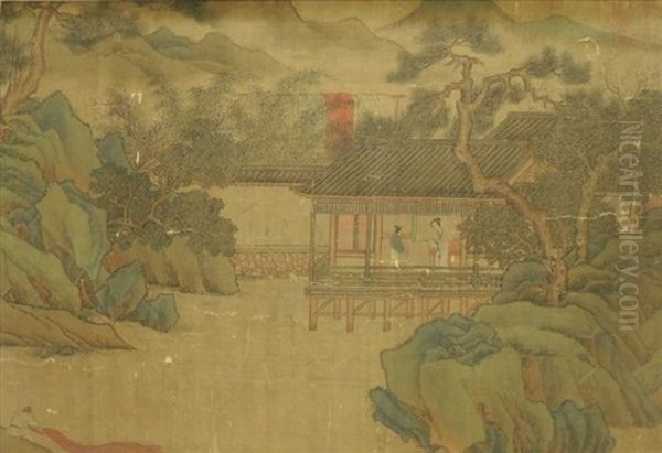 Chinese Painting On Silk - view 1