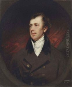 Portrait Of Robert Fullerton, Governor Of Penang And First Governor Of The Straits Settlements, Half Length In A Brown Coat With White Stock