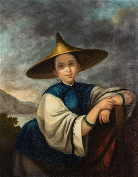 A Chinese Sampan Girl - view 1