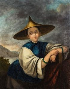 A Chinese Sampan Girl by George Chinnery