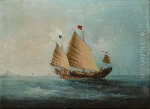 Chinese Junks (4 Works) by George Chinnery
