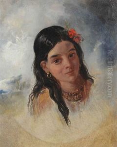 Indian Girl (study) by George Chinnery
