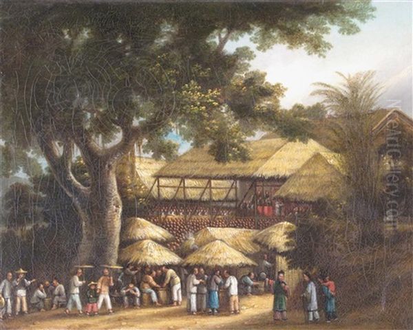 A Market Scene (macao?) - view 1