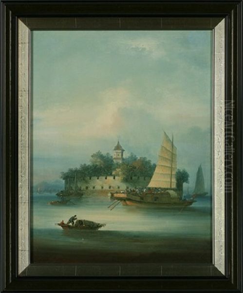Macao Fort Below Canton, Pearl River - view 1