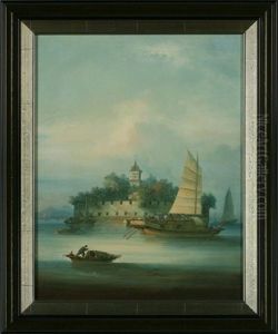 Macao Fort Below Canton, Pearl River