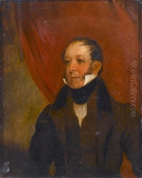 Portrait Of Captain Thomas Brownrigg Woolls (+ His Wife Hendrina Georgina Woolls (nee Lond) Of Simonstown, South Africa; 2 Works) - view 1