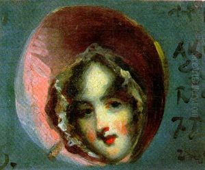 Portrait Of A Lady Wearing A Hat