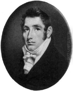 A Gentleman In A Black Coat, White Waistcoat And Cravat by George Chinnery