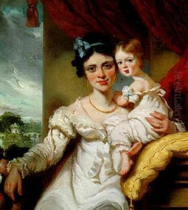 Portrait Of Mrs. Drew And Her Son Godfrey Portrait Of Mrs. Drew And Her Son Godfrey