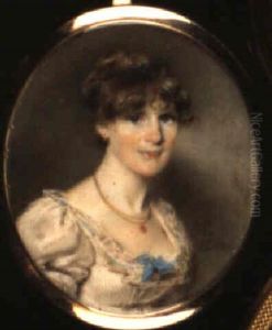 Portrait Of Lady In White Dress by George Chinnery