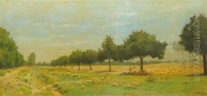 Summer Landscape With A Field by Antoine Chintreuil