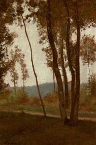 Lisiere De Bois A L'automne by Antoine Chintreuil