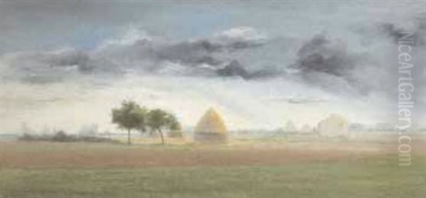 La Plaine Par Un Jour De Pluie En Octobre - view 1