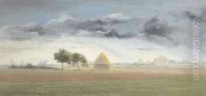 La Plaine Par Un Jour De Pluie En Octobre by Antoine Chintreuil