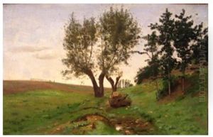 Chemin A La Lisiere Du Bois by Antoine Chintreuil