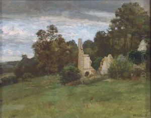 Ruins In A Landscape by Antoine Chintreuil