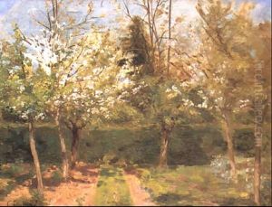 Cerisier En Fleurs by Antoine Chintreuil