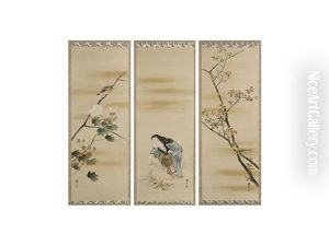 Flower / Bird / Otafuku (triptych) Flower / Bird / Otafuku (triptych)