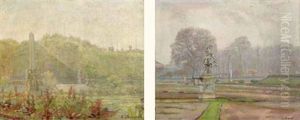 Vue Du Jardin Du Luxembourg (+ Similar; Pair)