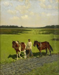Plowman by Aleksandr Inokent'evich Chirkov