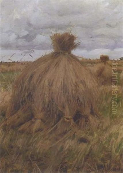 Hayricks - view 1