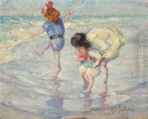 Figures At The Seashore by Alice Brown Chittenden